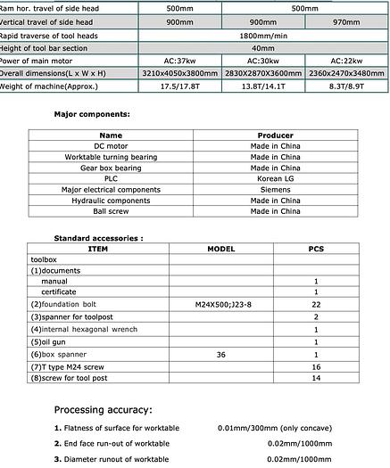 TORNO VERTICAL MESA 1300 mm