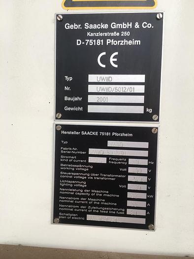 Usado 2001 SAACKE UWIID