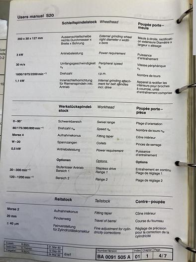 Usado 202 Studer S20-2