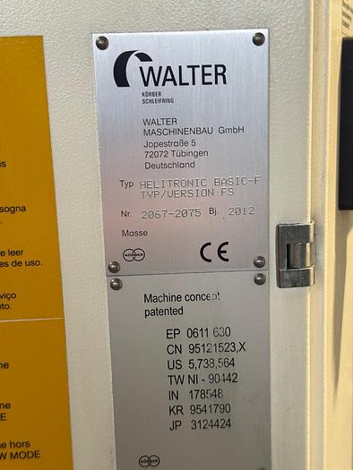 Usado 2012 Walter HELITRONIC BASIC