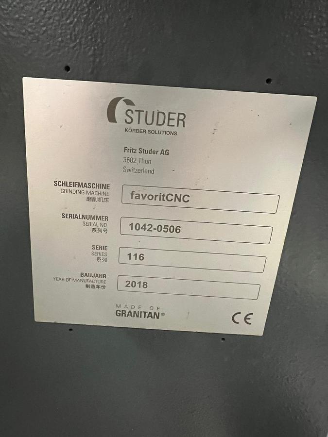 Usado 2018 STUDER FAVORIT