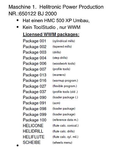 Usado 2000 Walter HELITRONIC POWER PRODUCTION