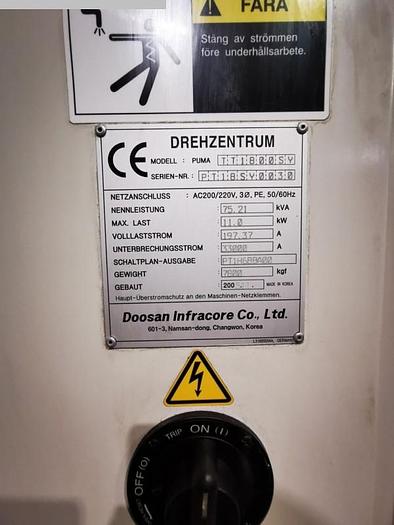 Usado 2005 Doosan 1800TTSY