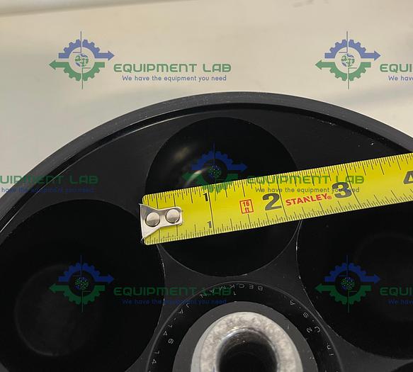 Used Beckman  JA-14 Fixed-Angle Aluminum Rotor, Biosafety Lid- 6 x 250 mL, 14,000 rpm