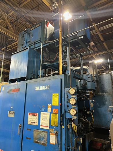 Used SAGINAW MACHINE SYSTEMS AC450MD-2 TWIN SPINDLE VERTICAL CNC LATHE