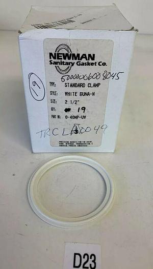 Newman Sanitary Gasket 40mp-uw Standard Clamp White 2 1/2” Qty. 19 Fast Shipping