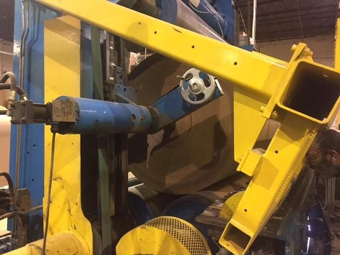 Used 85" (2.15M) CAMERON MDL 458 SLITTER REWINDER SHAFTLESS REWIND