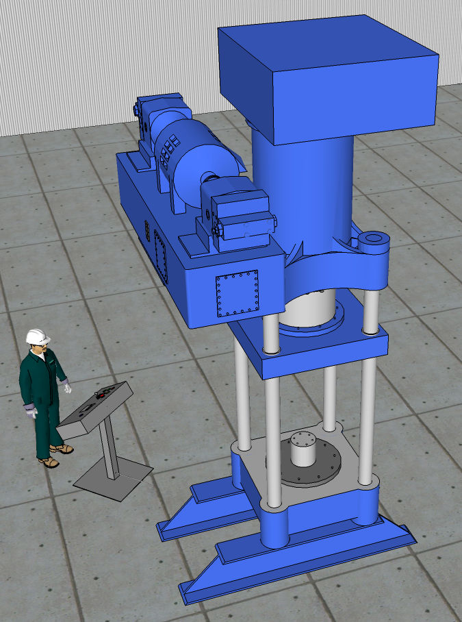 Used 550 Ton Cincinnati Triple Action Hydraulic Press; 4 Column Down-Acting Type; Arranged for High Speed Deep Drawing; Mfg. 1989