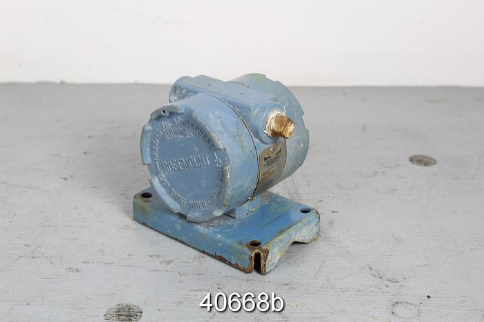 Used Rosemount 0444RL2U1A2NA Temperature Transmitter, RTD Type #40668