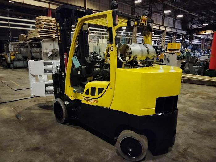 Used 12,000 POUND HYSTER S120FTPRS WITH CASCADE ROLL CLAMP - PENDING SALE
