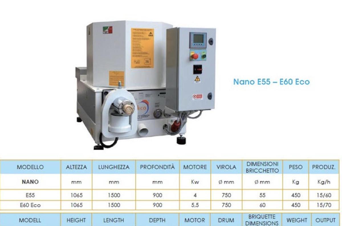Bricchettatrice PRODECO NANO E55