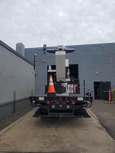 Used 2017 Elliott M43R Sign Crane on 2017 Ram 5500 Reg Cab Flatbed Truck – M54174