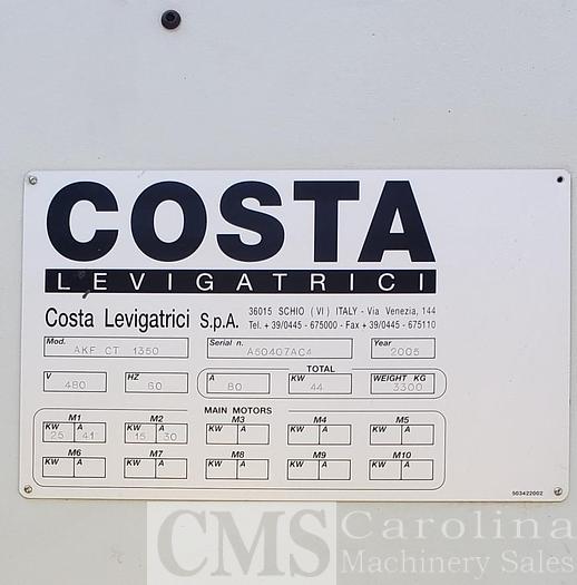 Used 2005 Costa Wide Belt Sander