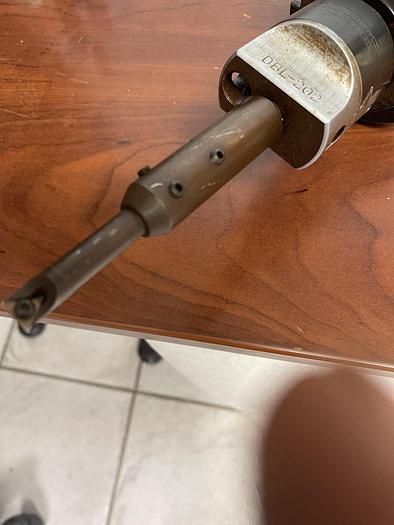 Used USED-CRITERION DBL-202 ADJUSTABLE BORING HEAD WITH CAT 50 SHANK 7/8 THD. CB2-CV50