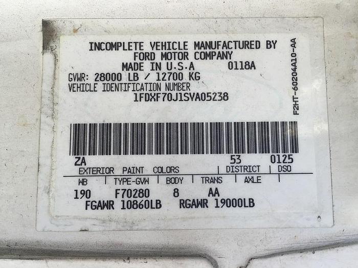 Used Unit #: 5238 - 1994 Ford chassis, Velcon filter vessel.