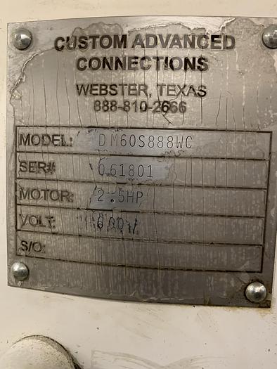 Used Screen, Sweco, 60”, Stainless Steel, Double Deck, Custom Advanced Connections #A744946