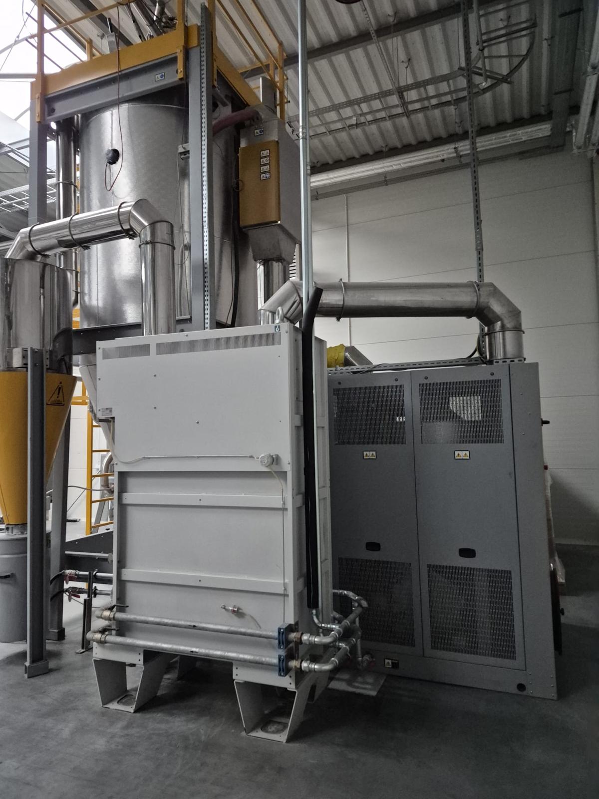 Used 5500litre Piovan model D5500 high temp dehumidifying dryer 2015