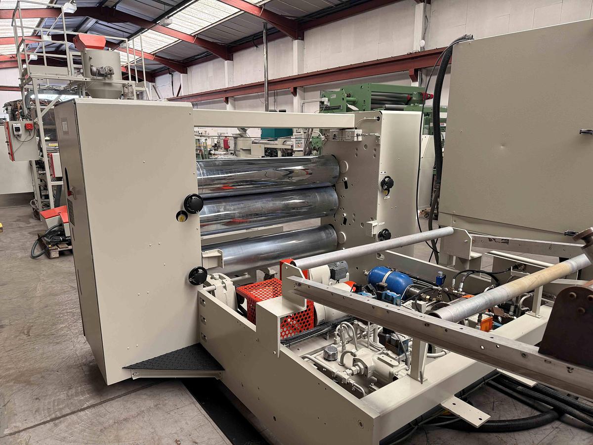 Used 1600mm Wide Battenfeld Gloenco  Sheet Line  120mm Extruder, , 1400mm Die, Roll Stack, Haul Off