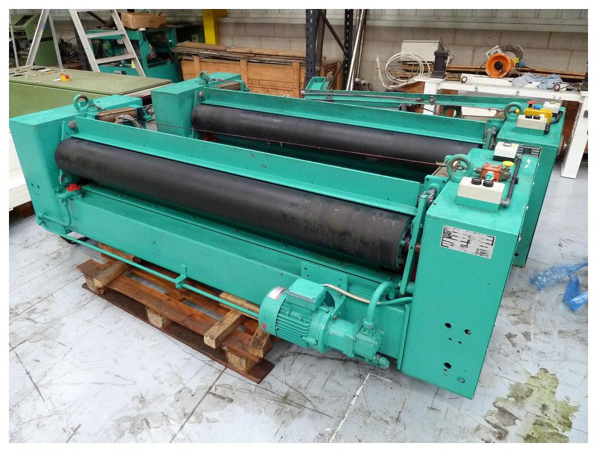 Used 1800mm Maier Isolating nip unit with Maier twin head winder station, taper tension winding device
