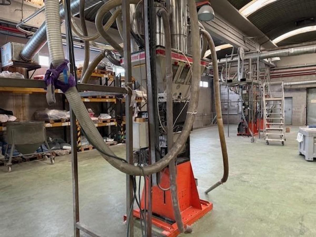 Used 6 component Maguire gravimetric blender model WSB9601 2006 with hopper loaders.