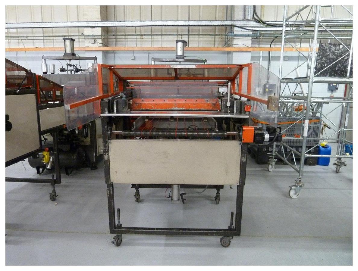 Used 760mm wide GN model 3021C thermoforming machine. 760 x 530mm forming area. 100mm draw. 1992 Stacker from 1998