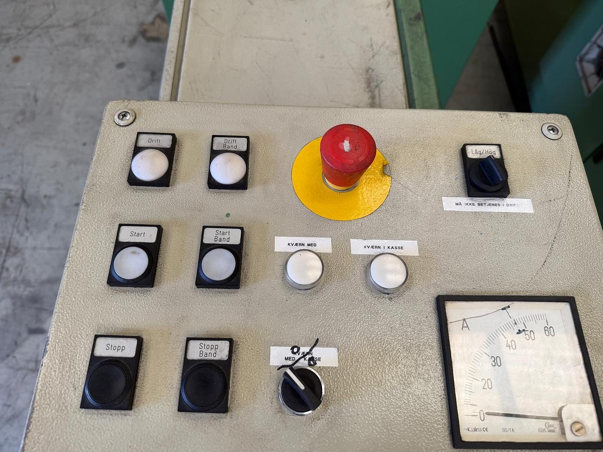 Used 450mm x 350mm Rapid model 3545 KUP granulator soundproofed with 22kw motor.
