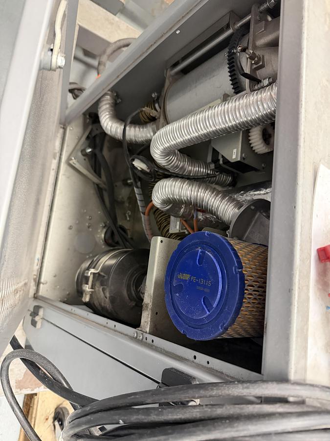 Used 300litre Vismec model Dryplus 080 6kw. Dehumidifying dryer 2017