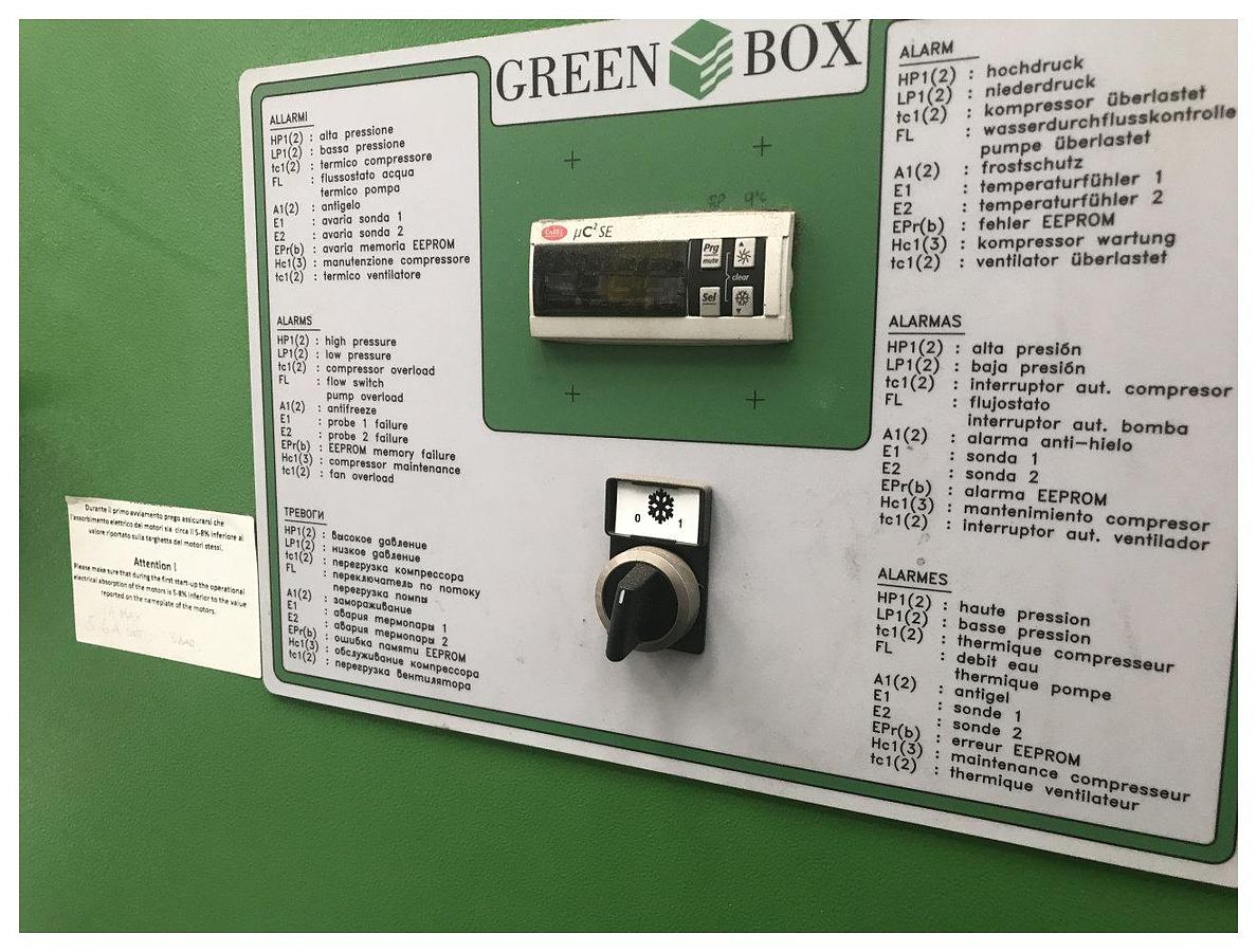 Used Green Box Model Uni 25-ex Chiller Unit 2015