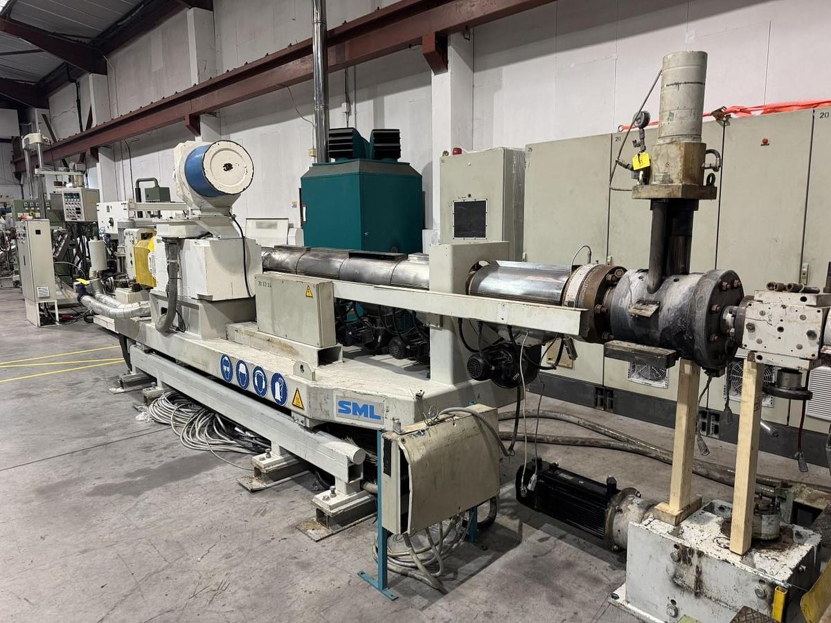 Used 120mm SML single screw extruder 30D