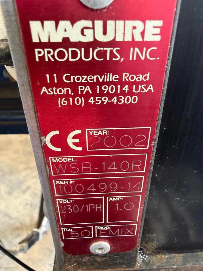 Used 4 component Maguire blender model WSB140 gravimetric blender.