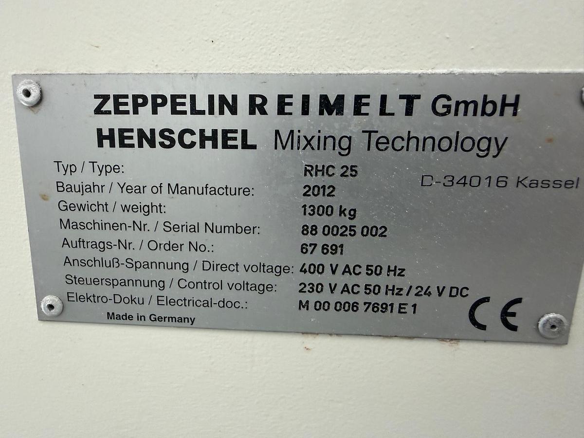 Used 25mm Zeppelin twin screw compounding extruder. 5oD with 9kw motor, 2 side feeders, strand die. Up to 600rpm. 2012