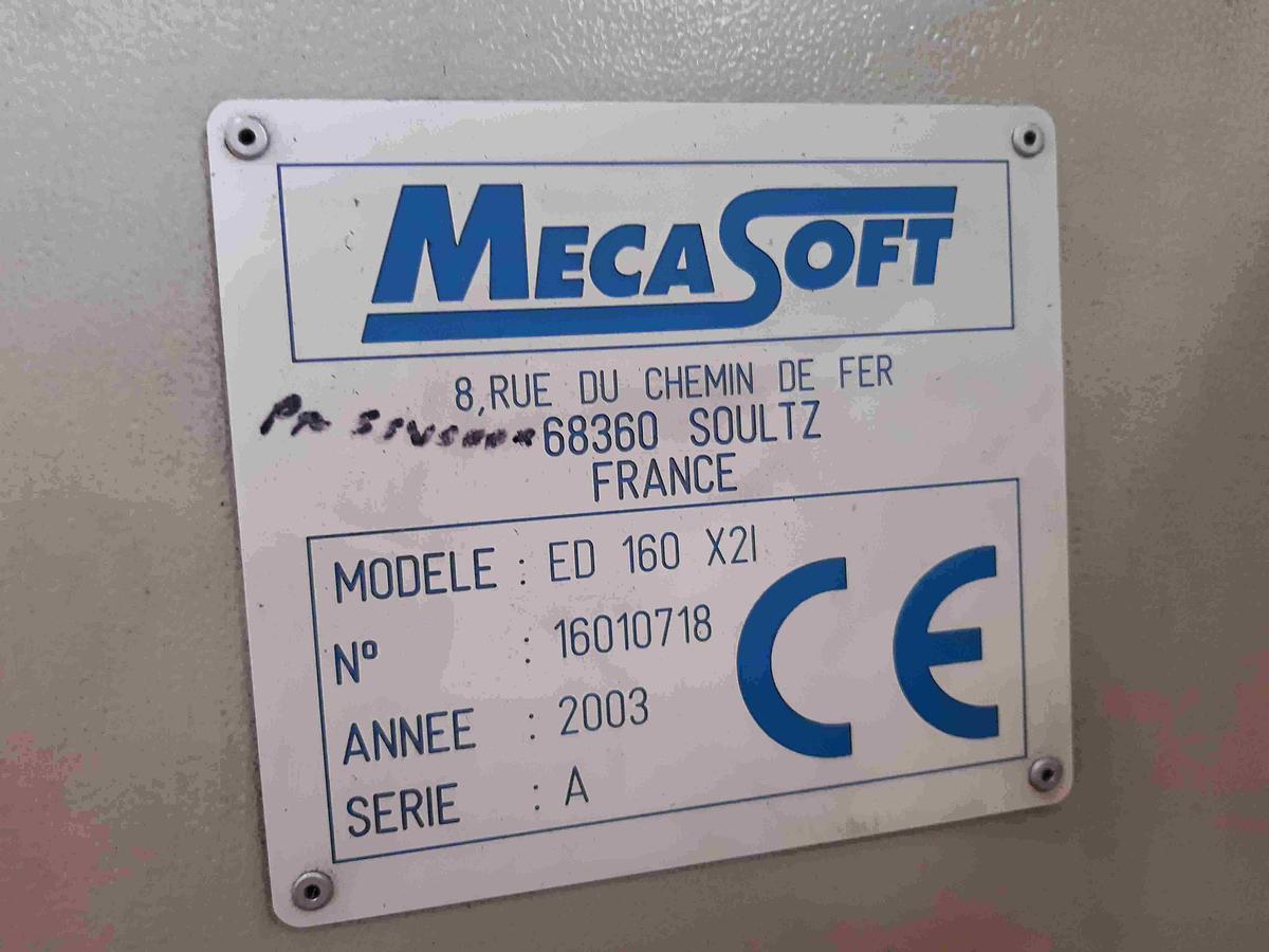Used 50-160mm diameter Mecasoft model ED160 X21 dual station coiler series A  2003