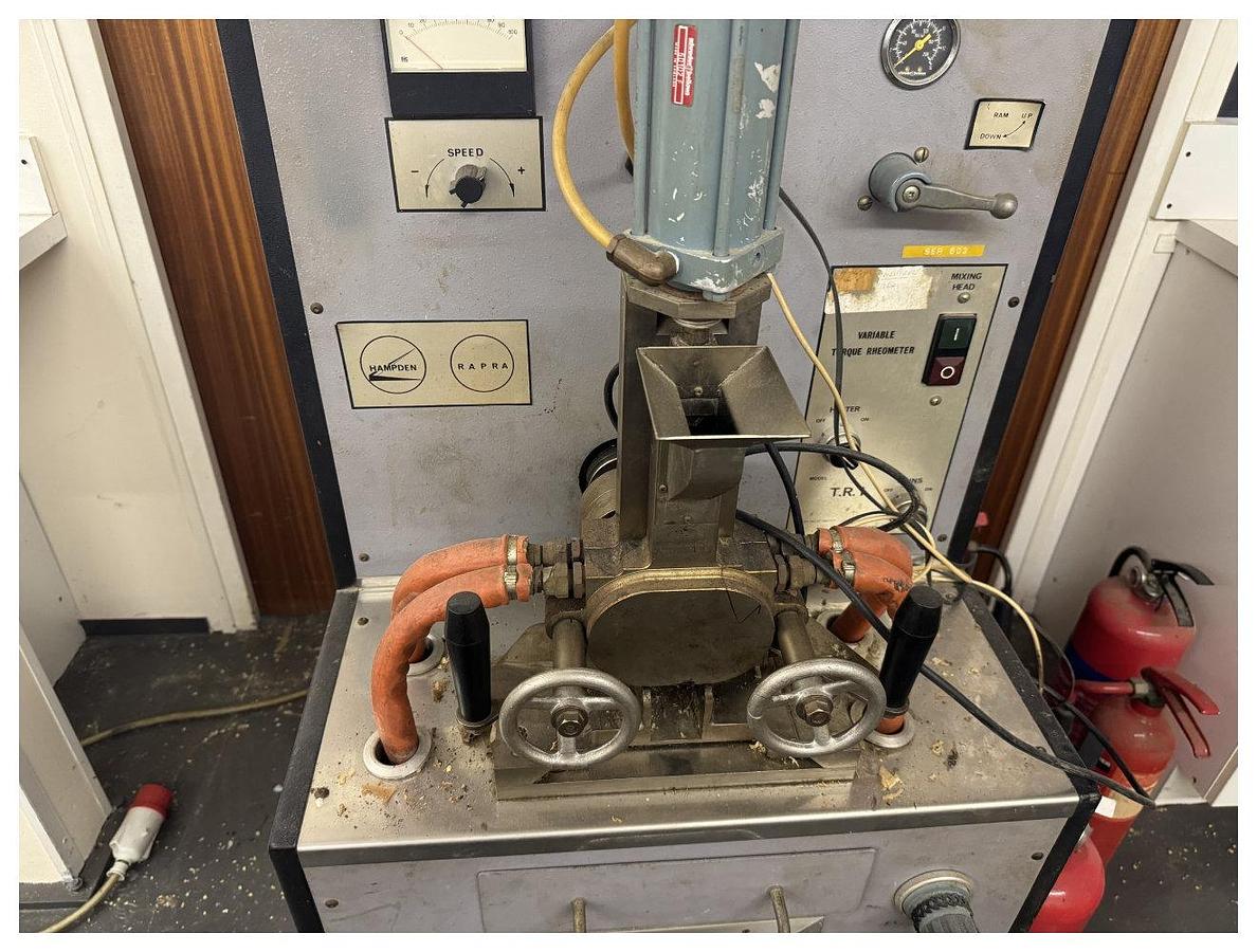 Used Hampden TR1 Variable torque Rheometer with oil heating.