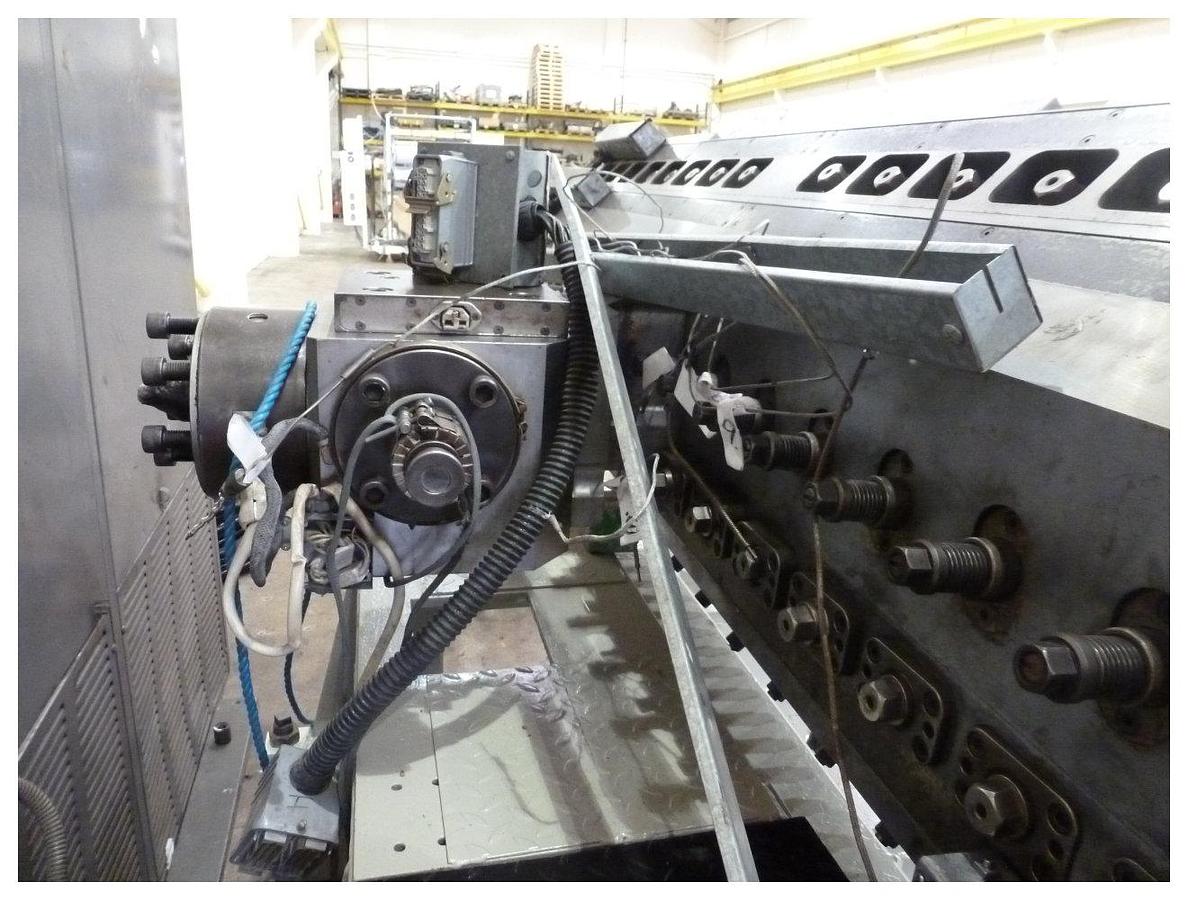 Used 1800mm wide Carraro flex lip multimanifold sheet die with ABC feedblock. 0.5-9mm die gap range. Conical feedblock replaceable inserts.