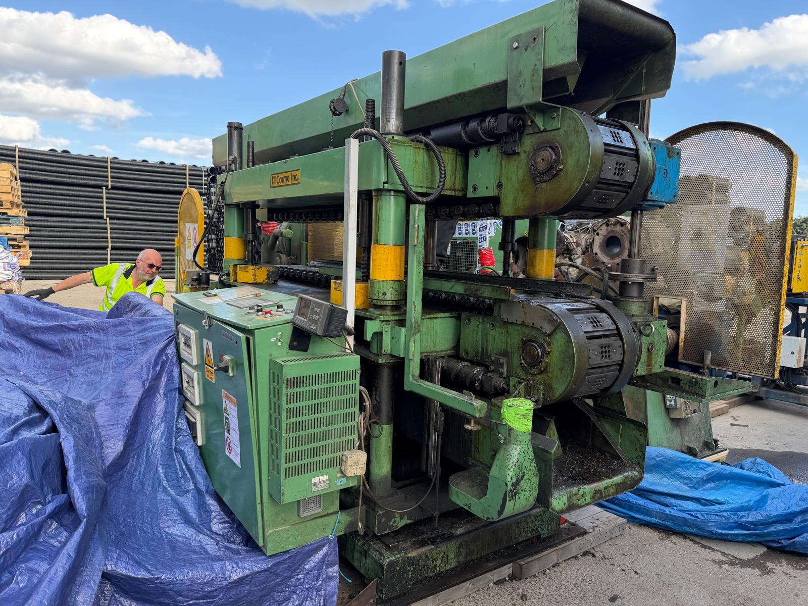 Used 225mm -300mm HDPE Reifenhauser Corma corrugated pipe line