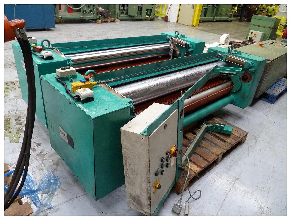 Used 1800mm Maier Isolating nip unit with Maier twin head winder station, taper tension winding device