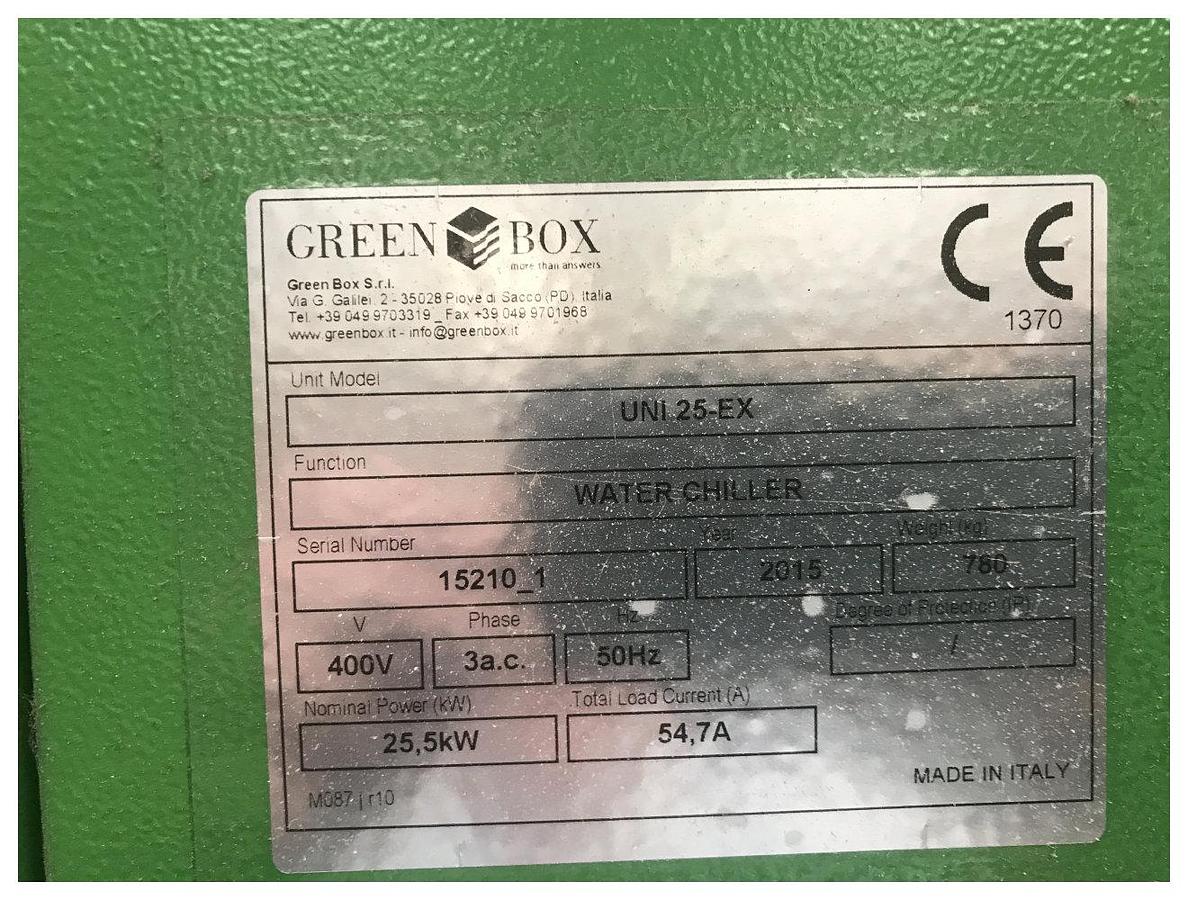 Used Green Box Model Uni 25-ex Chiller Unit 2015