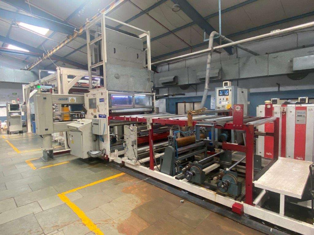 Used 1200mm wide BG Plast PET sheet extrusion line for flakes.