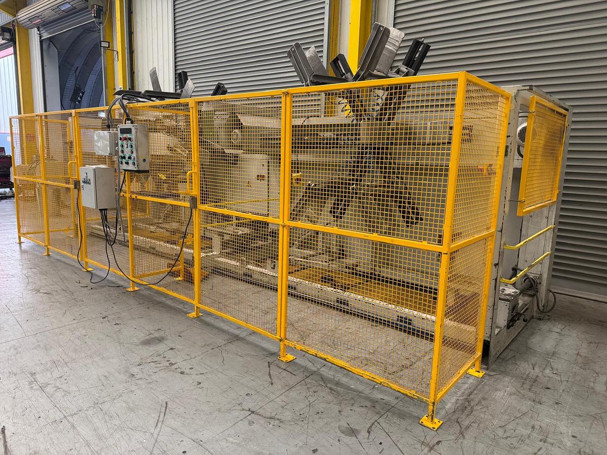 Used 20-63mm Graewe Double Semi Automatic coiler model DW2300R 550mm core, Max coil od 1250mm