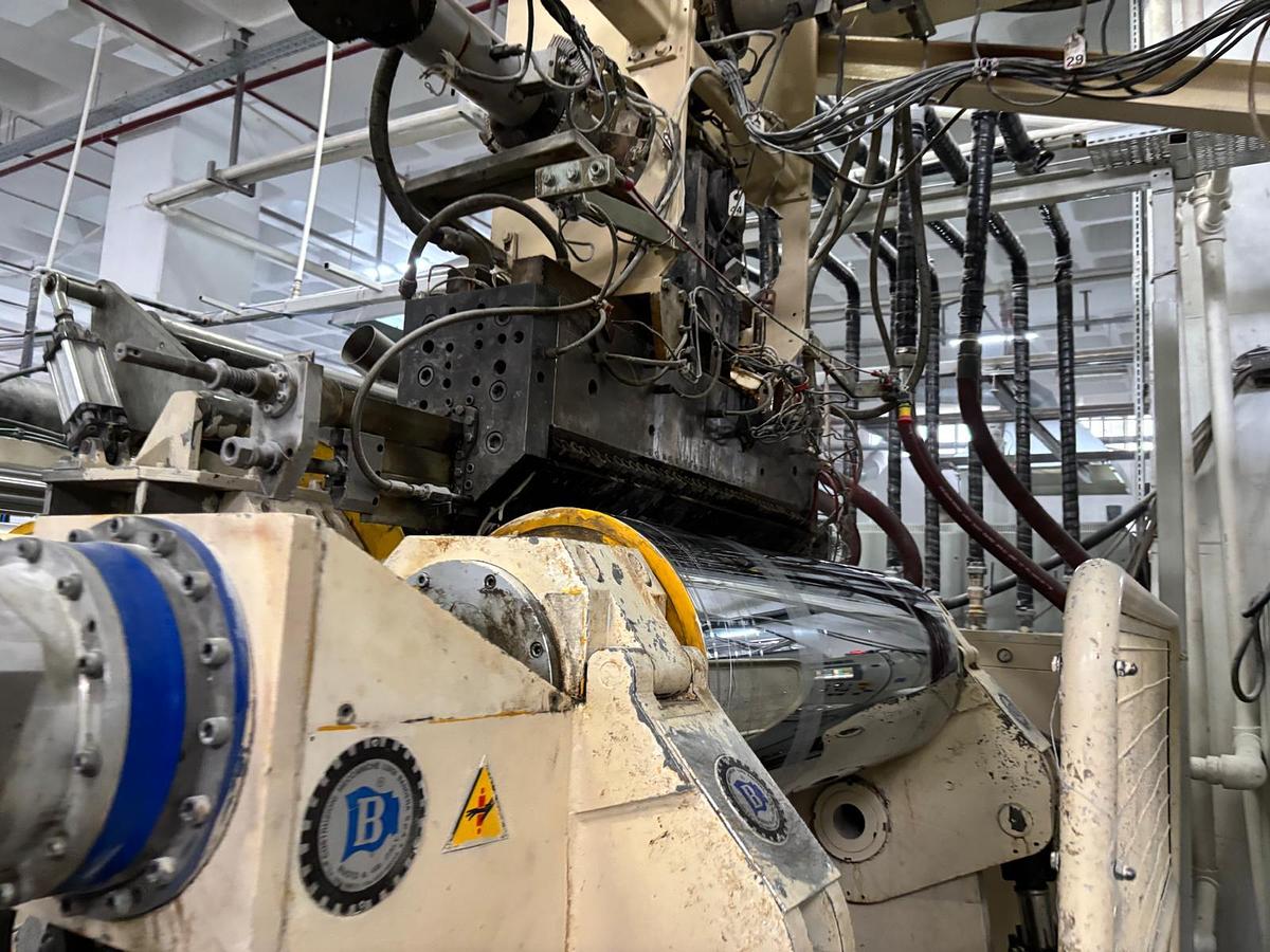 Used 1200mm wide Bandera PET PP PS coextrusion sheet line 2009