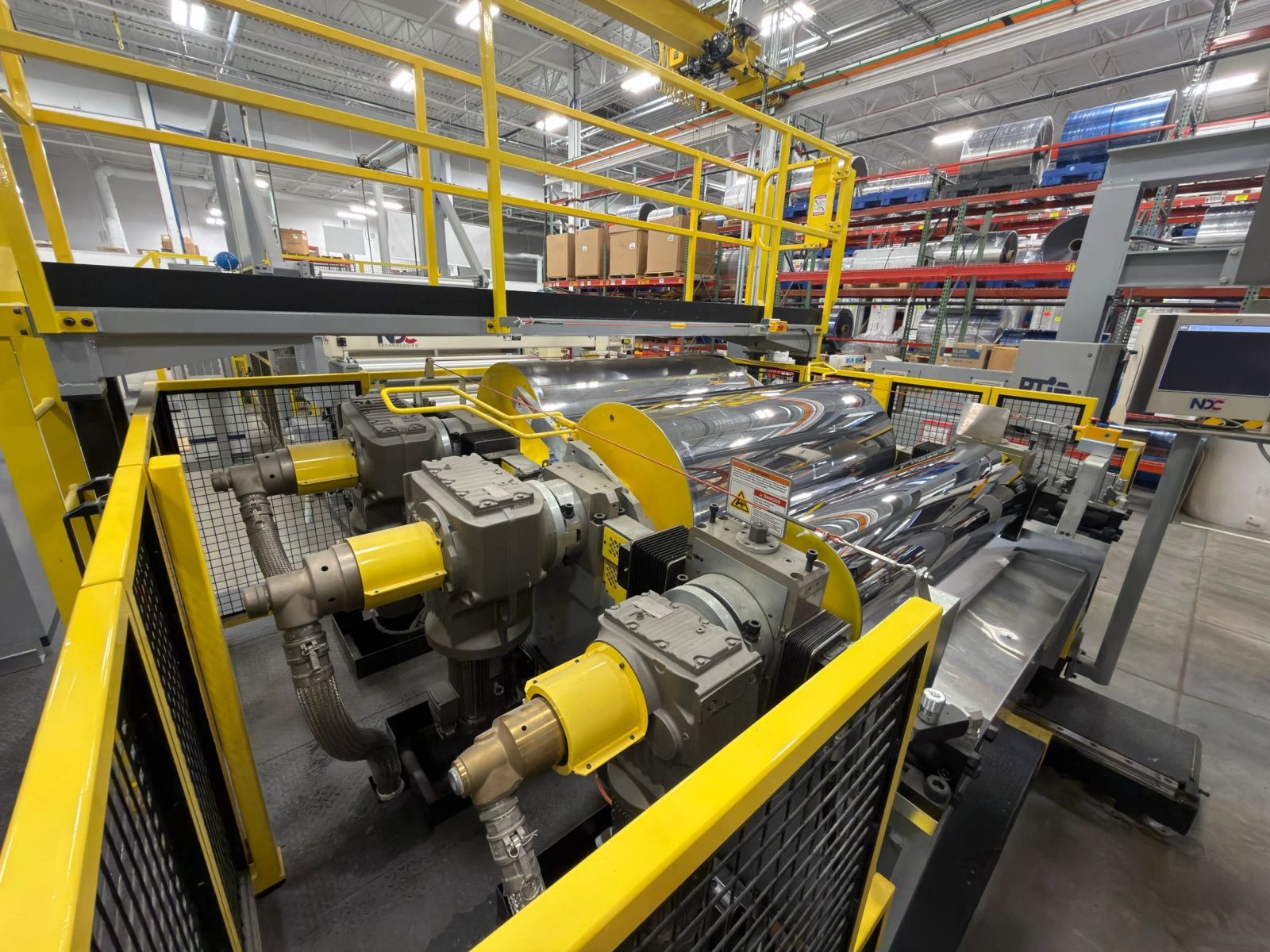 Used 1000mm wide Bandera PTI coextrusion PET sheet line for 0.3mm to 1.2mm sheet 2017