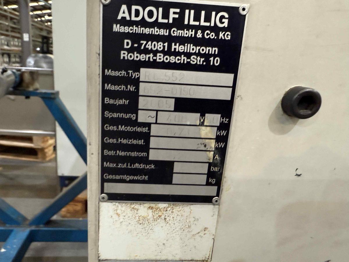 Used 500mm x 350mm Illig model RD53 thermoformer 2003