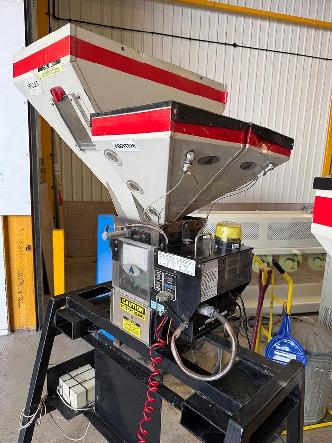 Used 4 component Maguire blender model WSB140 gravimetric blender.