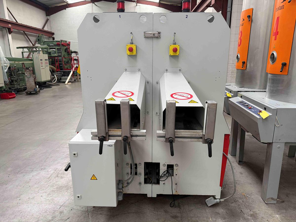 Used 200mm wide Greiner model RED.PUL 08/20-200B-DUAL-II Dual Pull Haul Off Unit. 2018
