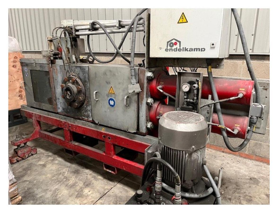 Used Trendelkamp. Model TSK 8-2L double pot Continuous  screen changer  Year 2014 High output capacity. Hydraulic pump.
