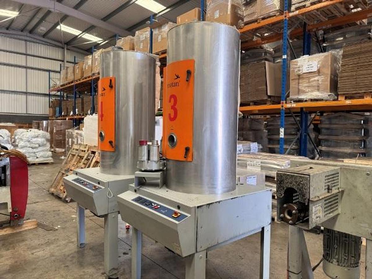 Used 400 litre Motan model Luxor HD, LHD 400 hot air dryer