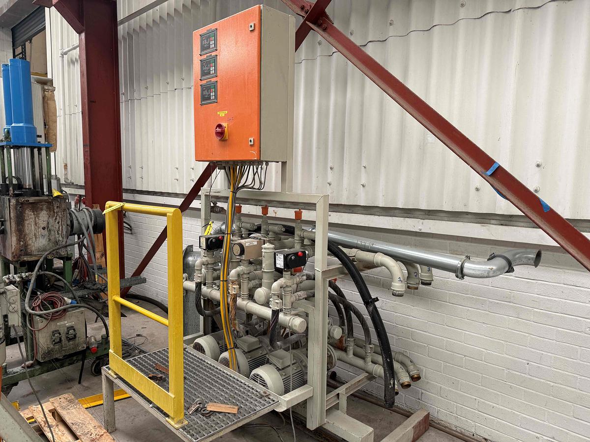 Used 1600mm Wide Battenfeld Gloenco  Sheet Line  120mm Extruder, , 1400mm Die, Roll Stack, Haul Off