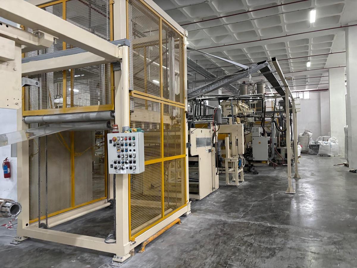 Used 1200mm wide Bandera PET PP PS coextrusion sheet line 2009