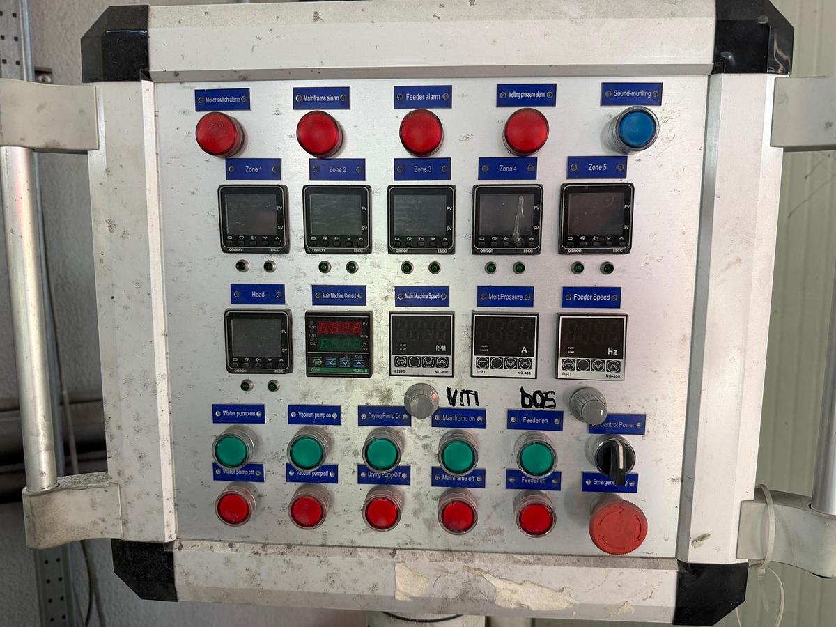 Used 22mm Nanjing lab twin screw co rotating compounding extrusion line 2024 40:1 10kw motor 600rpm