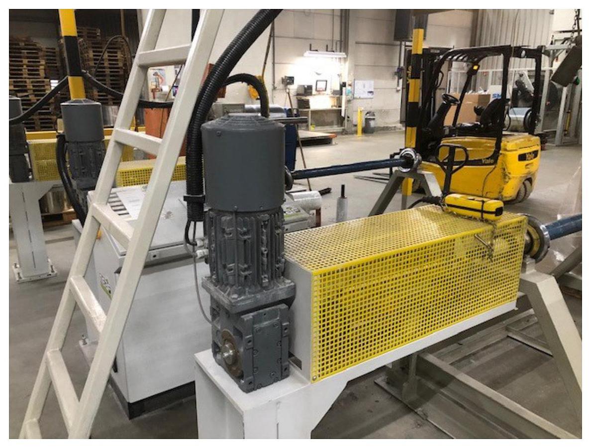 Used 1600mm Wide Battenfeld Gloenco  Sheet Line  120mm Extruder, , 1400mm Die, Roll Stack, Haul Off Winder.